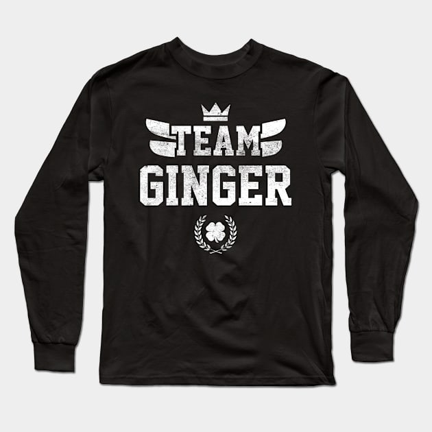 Team Ginger Irish Funny St Patricks Day Long Sleeve T-Shirt by trendingoriginals